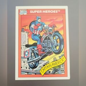Captain America 1990 Marvel Impel Comic Book Card Series 1 #31